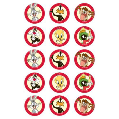 Looney Tunes Edible Icing Cupcake Images - Click Image to Close